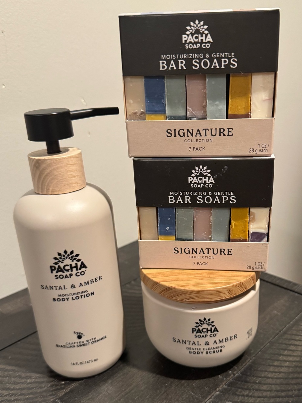 Pacha Soap Co. - Soap, Body Lotion and Scrub Set  - 1/2 off Retail